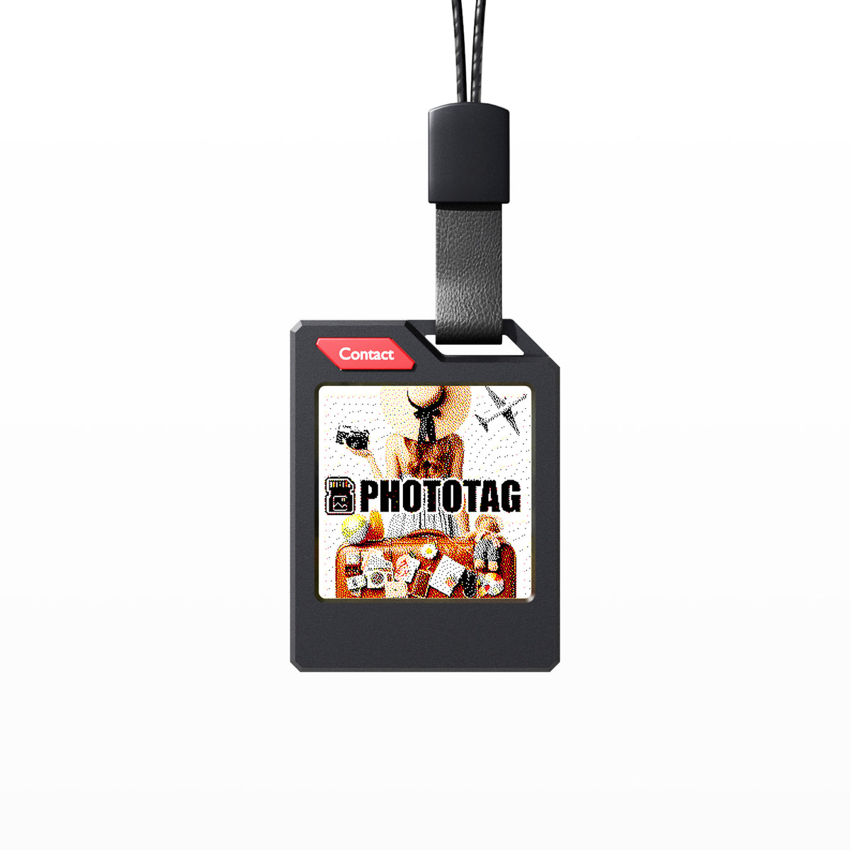 PhotoTag Smart Bluetooth Tracker with Custom Color E-Ink Display