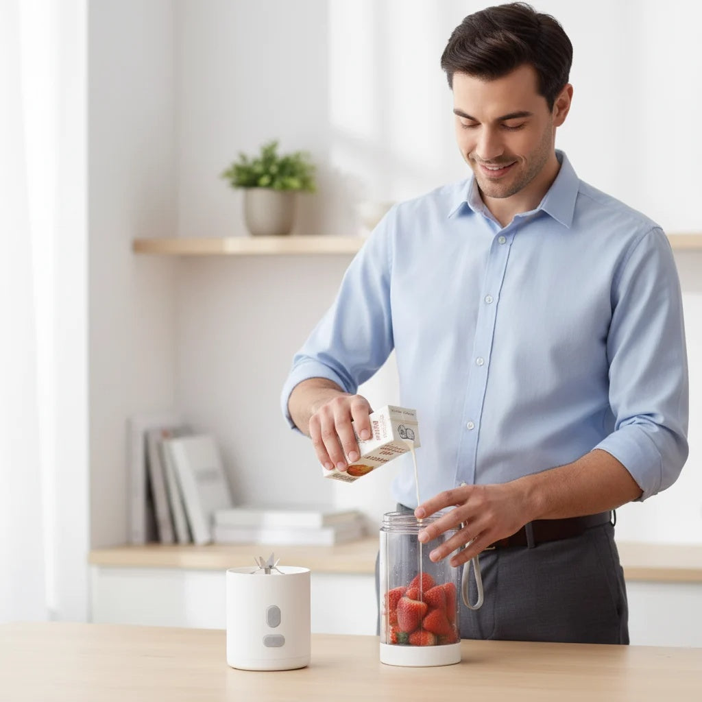 PORTABLE BLENDER 450ml Rechargeable Smoothie Maker