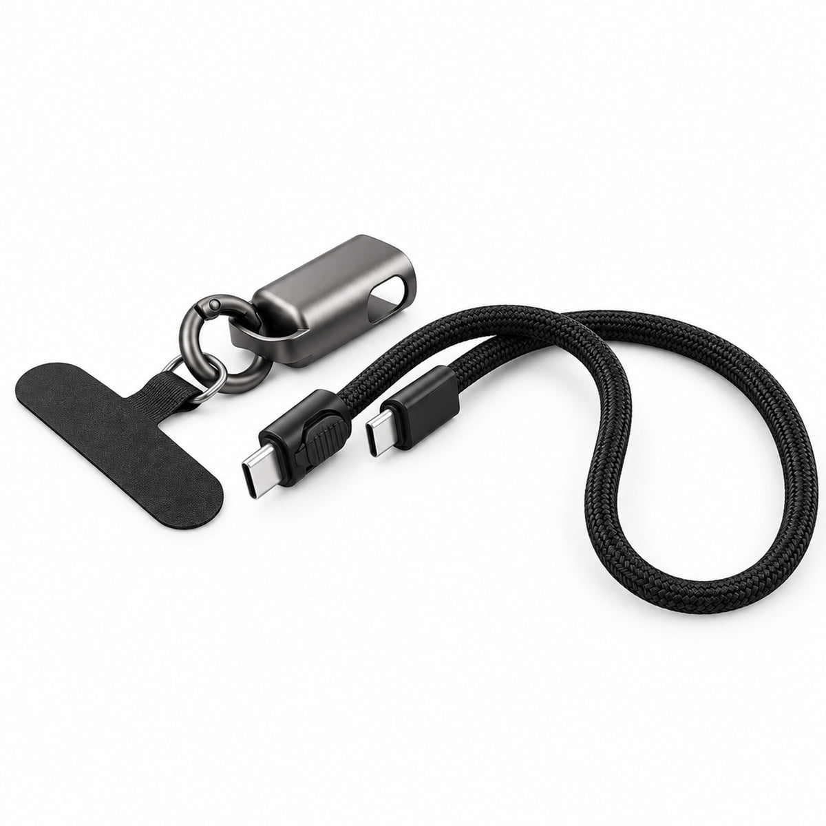 STRAPPY 60W USB C to USB C Keychain Cable