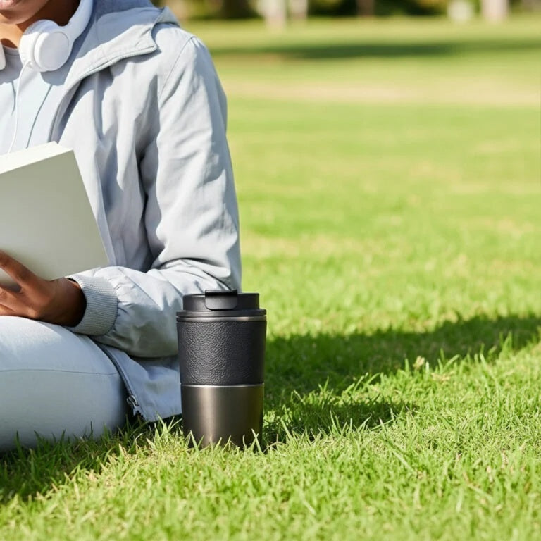 COZY TUMBLER 420ml Double-Wall Stainless Steel Travel Mug