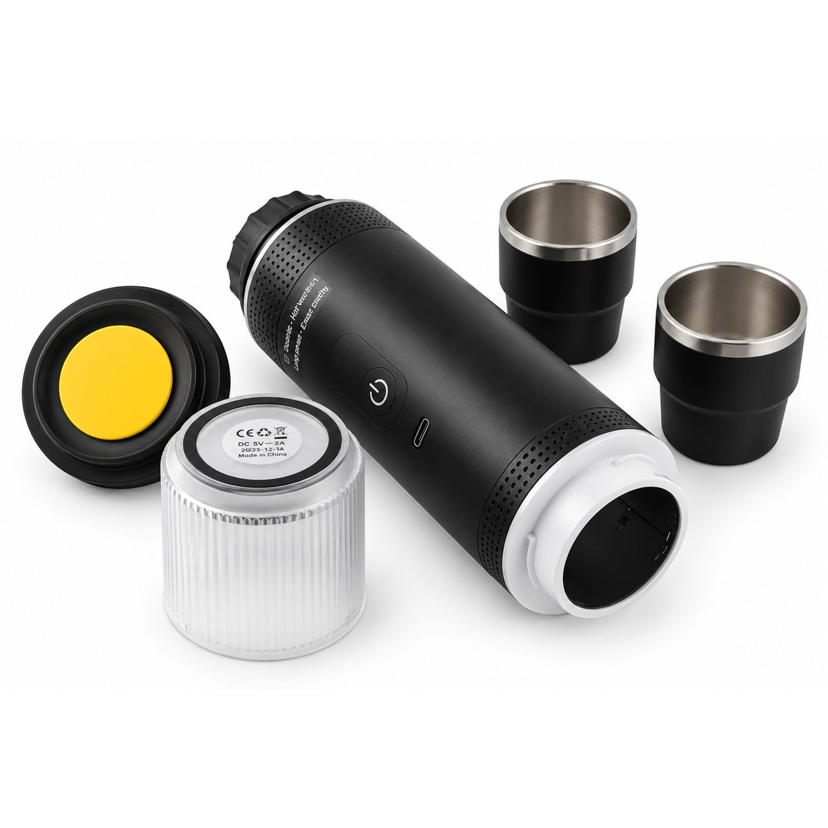 ESPRESSO-GO 3-in-1 Portable Coffee Maker with Rechargeable Battery