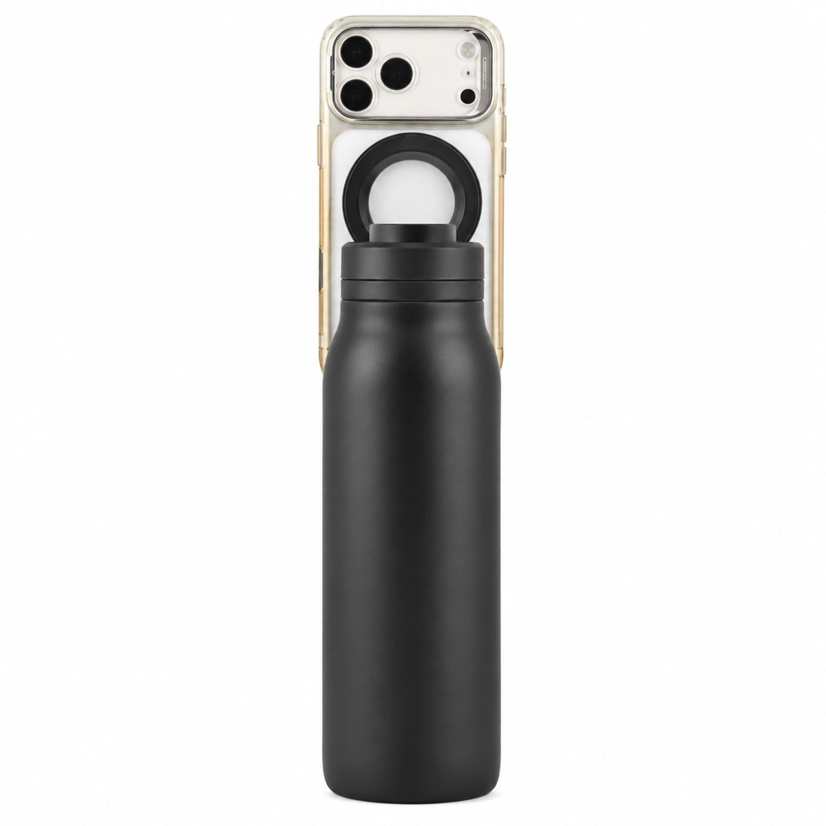 MagSafe Stainless Steel Water Bottle with Phone Holder