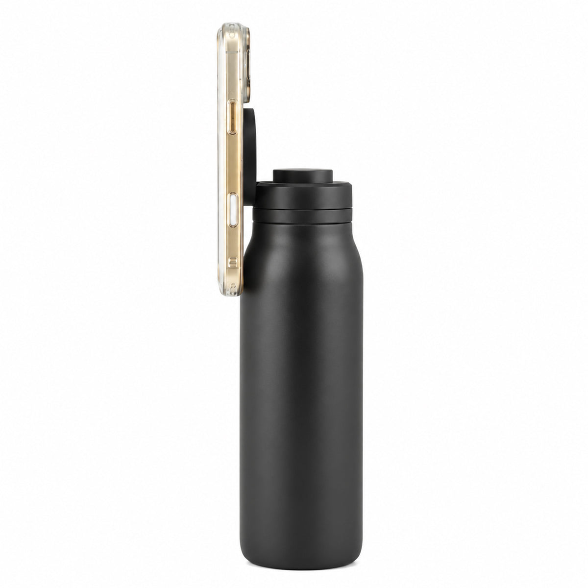 MagSafe Stainless Steel Water Bottle with Phone Holder