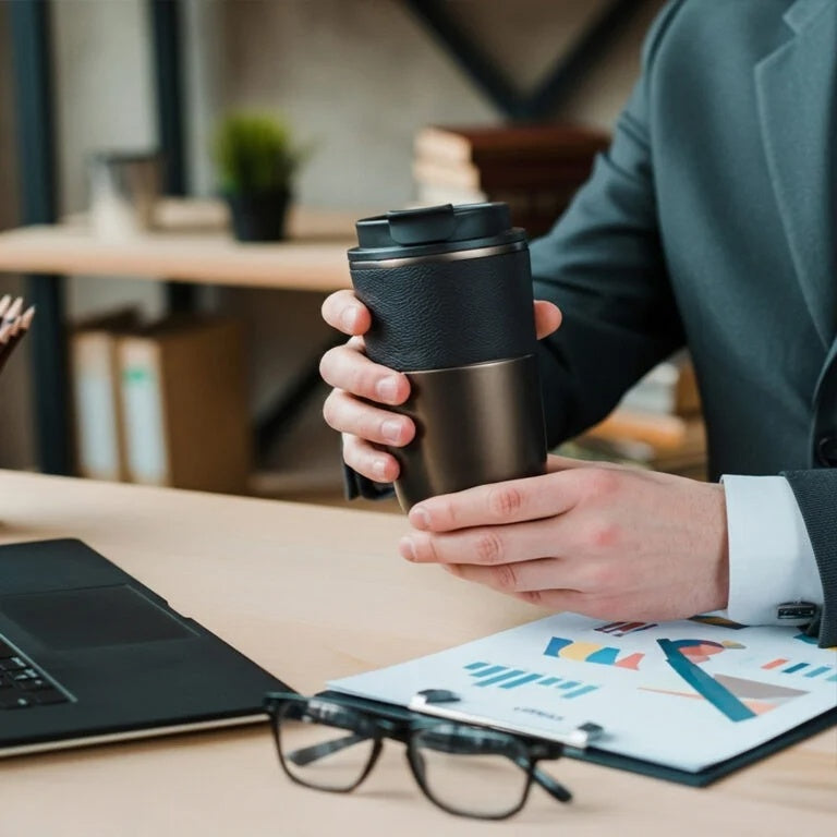 COZY TUMBLER 420ml Double-Wall Stainless Steel Travel Mug