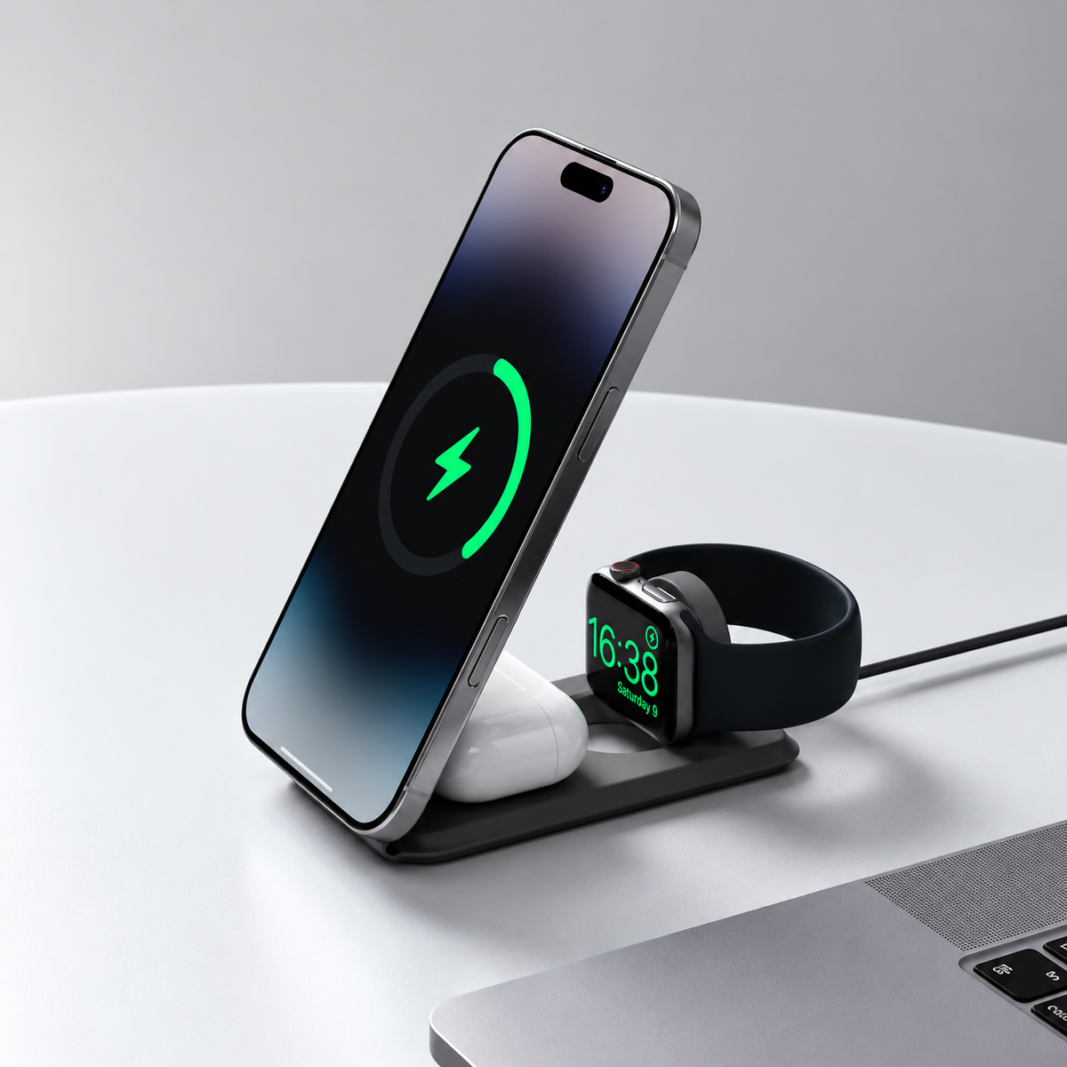 3n1 MAGBOLT PRO 15W Foldable Wireless Charger