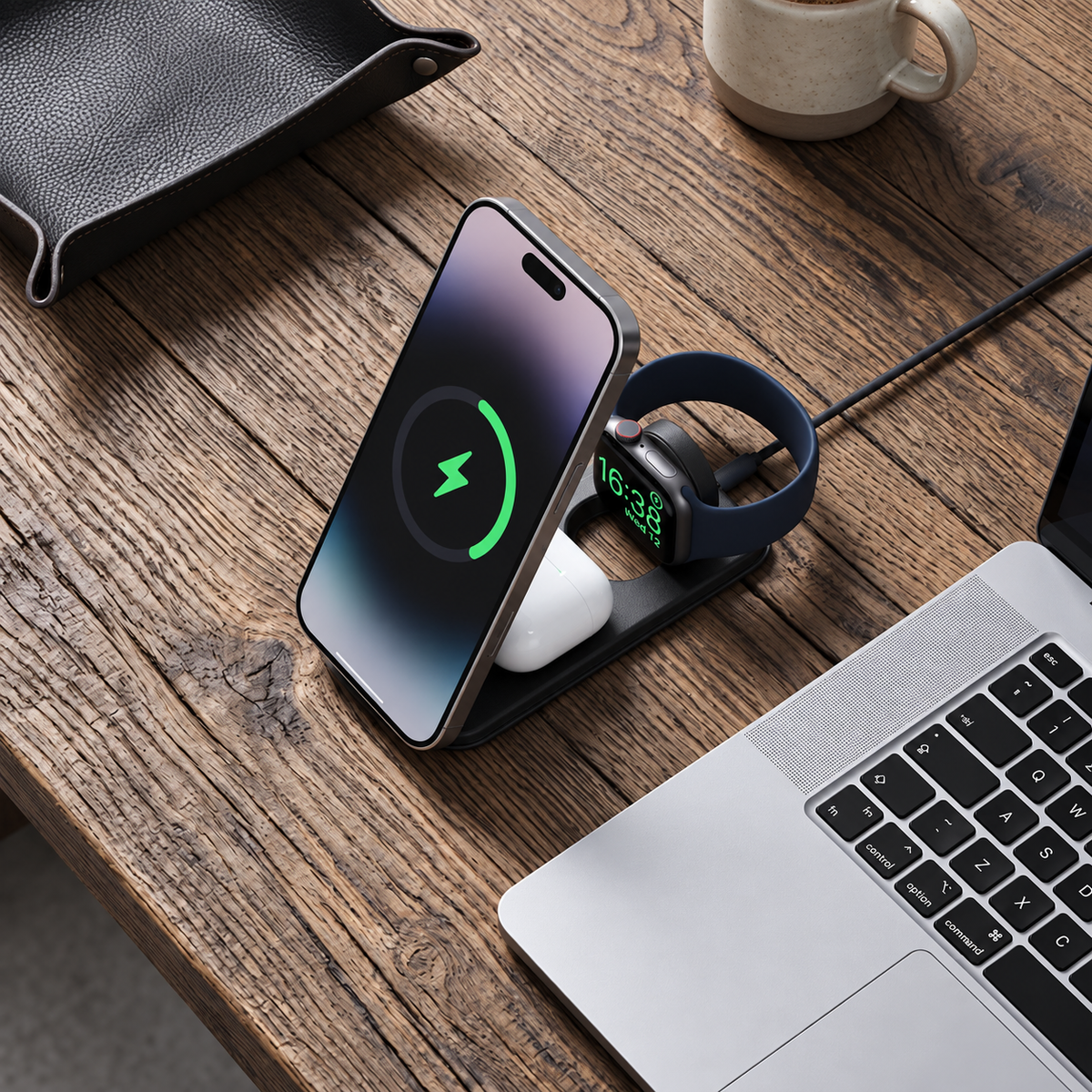 3n1 MAGBOLT PRO 15W Foldable Wireless Charger