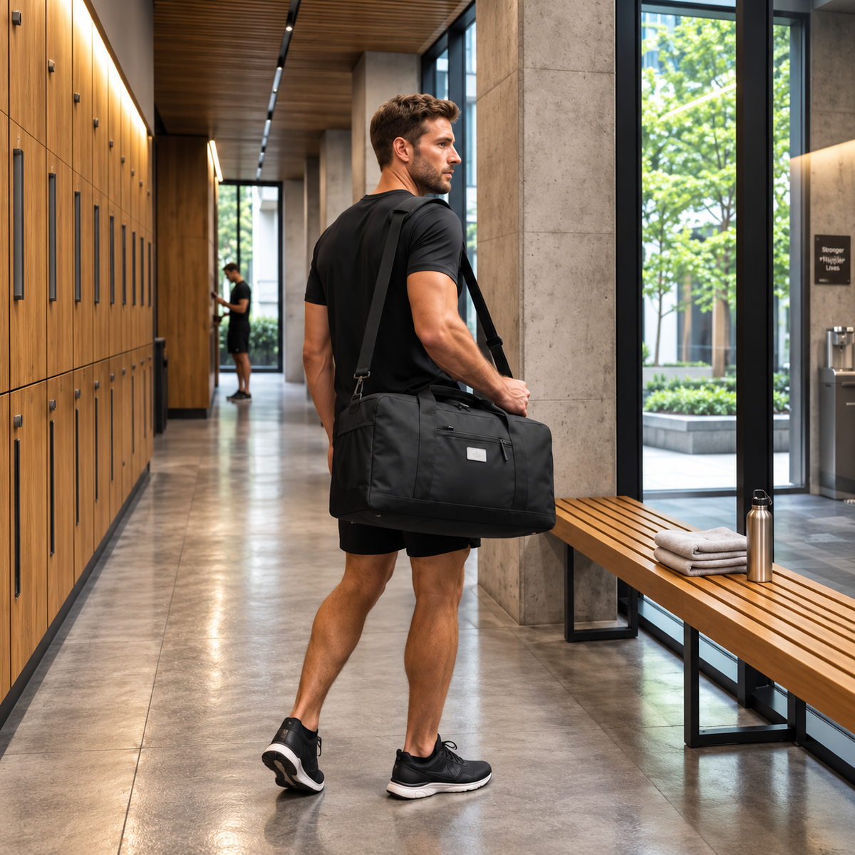 FlexBag Black Gym & Travel Bag