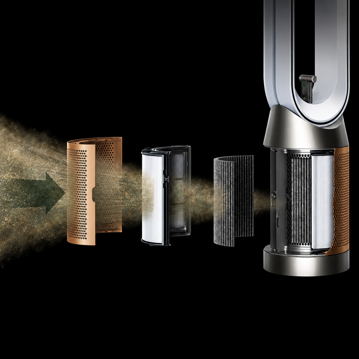 Dyson Find+Follow™ Purifier Cool PC3 TP14 – White/Gold