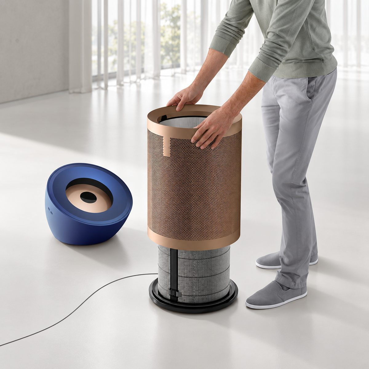 Dyson Purifier Big+Quiet Formaldehyde BP04 – Prussian Blue/Gold