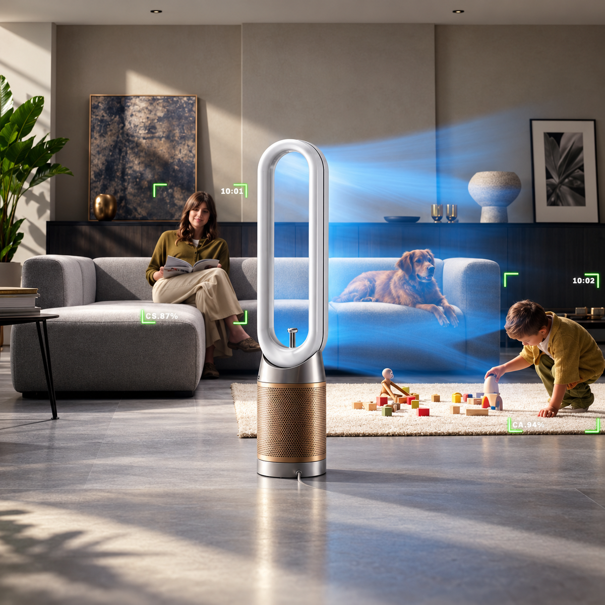 Dyson Find+Follow™ Purifier Cool PC3 TP14 – White/Gold
