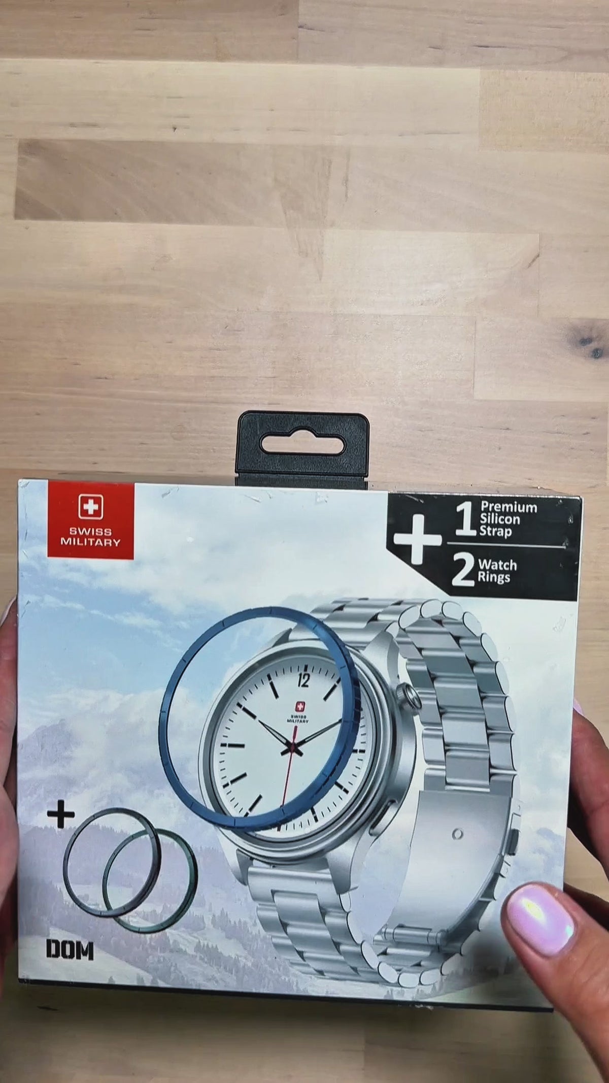 Load video: Swiss Military DOM 8 AMOLED Smartwatch